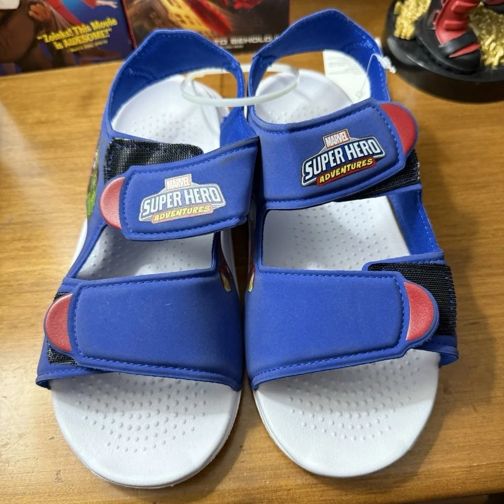 Marvel Superhero Adventures Boys Sandals Size 2‎ Little Kid Spider-Man Shoes